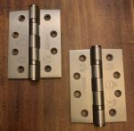 Dark Pewter, Gunmetal Grade 13 4" Ball Bearing Hinges (J9500DB)